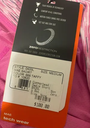 zero restriction NWT Pink Golf Skort thumbnail 4