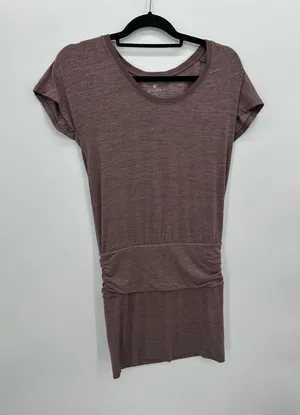 Athleta‎ Womens Purple Tee Dress Sz S Butter Soft Casual Comfort Everyday Basic thumbnail 1