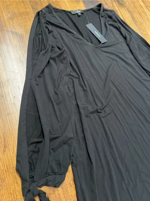 Lulus Glory of Love Black Shift Dress Size Medium NWT thumbnail 7