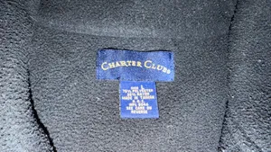 Charter Club Women's Gray Fleece Vest, Zip Up, Pockets, Size Large thumbnail 3