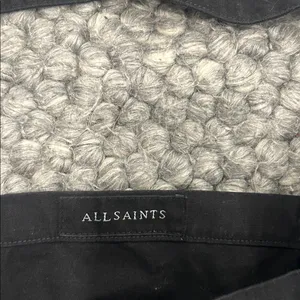 AllSaints London Black Canvas Tote Bag thumbnail 4