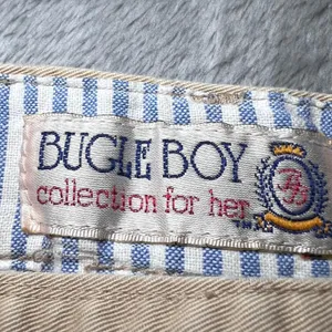Bugle Boy Vintage Chino Pants Womens 12 Khaki Relaxed Fit Casual Classic thumbnail 4