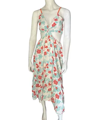 Pat Pat Matching Family Disney Dress Cream/Turquoise/Orange Size S NWT IN PKG thumbnail 6