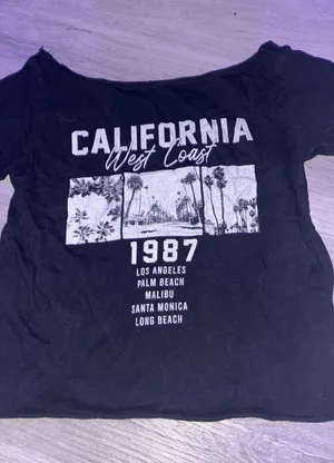 Off-The-Shoulder Aeropostale Top Black California thumbnail 1