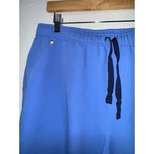 Figs Technical Collection Joggers Scrubs Womens XL Blue Drawstring Comfy Relaxed thumbnail 2