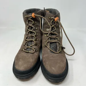 Lucky Brand Eavan Combat Boots Women’s 8M Brown Suede Hiking Lug Zip thumbnail 2