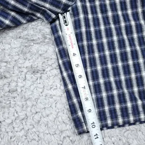 Urban Outfitters Playa Plaid Longline Shorts Size Large Blue White Relaxed Baggy thumbnail 8