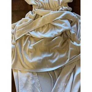 Show Me Your Mumu Taupe Nude Kendall Maxi Side‎ Slit Gown Dress Size XS thumbnail 8