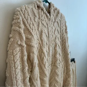 SHEIN Cream Textured Sweater SET thumbnail 3