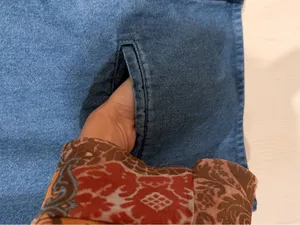 Final price Women’s XL Vintage Patchwork Denim Vest Blue thumbnail 3