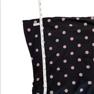 DKNY Swim Bathing Suit Top only Black with Gray Polka dots Loose Fit Small thumbnail 8