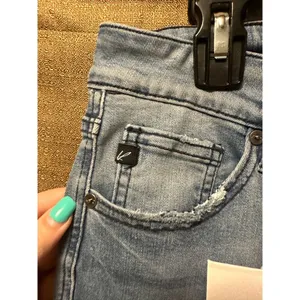 NWT Kancan Woman’s Mid Rise Flare Jeans Size 13/30 Light Wash thumbnail 7