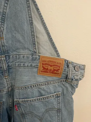 Levi's Light Blue Overalls. Size Xs thumbnail 6