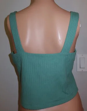 American Eagle Green Cropped Tank thumbnail 2