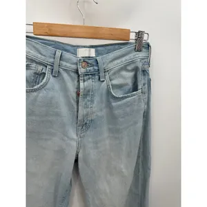 7 For All‎ Mankind Easy Straight Button Fly Light Wash Blue Jeans Womens Size 25 thumbnail 5