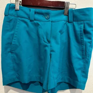 NWOT Nike golf shorts size 2..teal in color thumbnail 1