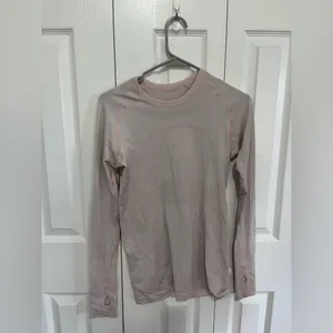 Lululemon Swiftly Tech Long Sleeve Tee Blush Pink Size 8 thumbnail 5