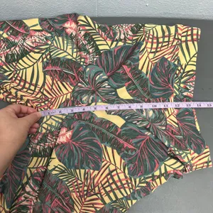 Pull On Wide Leg Cropped Floral Pants Womens Small Beachy Boho Tropical thumbnail 12
