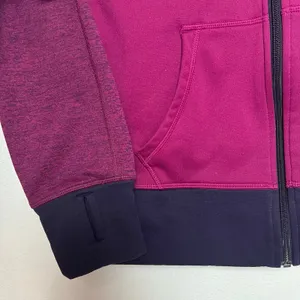 Nike Pink Fleece Performance Therma-Fit Full Zip Hoodie Jacket Medium thumbnail 2