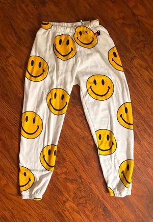 Aviator Nation smiley sweat pants thumbnail 1