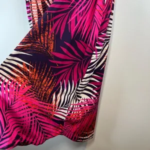 BeachLunchLounge Kayla Shift Dress Pink Purple Tropical Vacation Summer Flowy 1X thumbnail 8