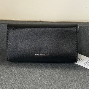Christian Lacroix‎ Black Clutch/Wristlet with Gold Accents A54 thumbnail 4
