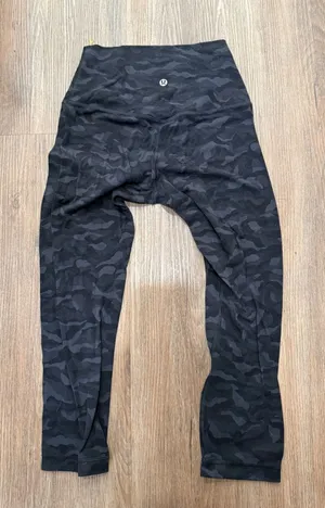 Lululemon Align High-Rise Crop 21 Heritage 365 Camo Deep‎ Coal Multi LW6BM1S 4 thumbnail 1
