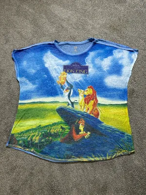 Disney The Lion King VHS Cover T-Shirt for Women size 3X thumbnail 3