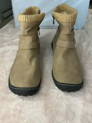 JBU Women Waterproof Booties Taupe Size 10 thumbnail 2