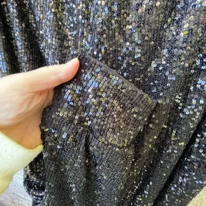 Cable & Gauge size L sequined lined joggers. thumbnail 4