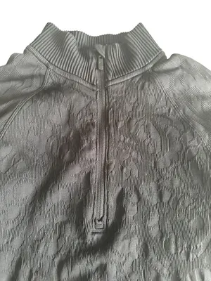 LULULEMON Womens Black Seamless Floral Zip Size 8 thumbnail 6