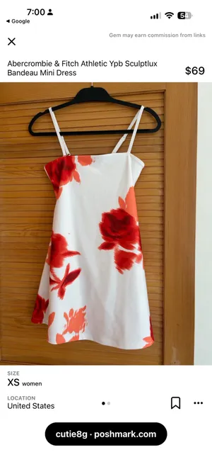 This Abercrombie & Fitch Athletic Ypb Sculptlux Bandeau Mini Dress thumbnail 4