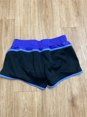 Nike Women’s Black Shorts with Purple Trim thumbnail 2