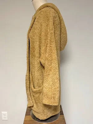 Free People Warm Wishes Hooded Sweater Teddy Jacket Cardigan thumbnail 10