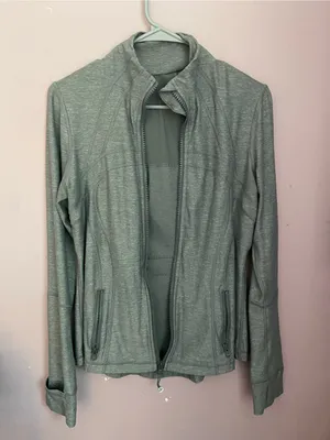 Lululemon Light Gray Women's Zip-Up Jacket - Athletic Layer thumbnail 3