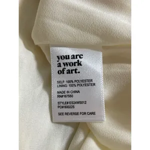NEW Darling Women's Cream Ribbed V Neck Sleeveless Maxi Straight Slip Dress Sz S thumbnail 6