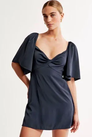 Abercrombie Navy Dress thumbnail 1