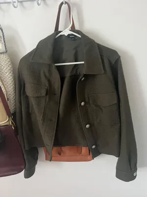 Express Tweed Novelty Button Cropped Shacket thumbnail 10