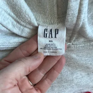 GAP Red and Black Plaid and Cream Hoodie Size XXL thumbnail 5