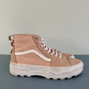 Vans Sentry Sk8-Hi Dusty Rose Pink Suede Canvas Platform Lug Sole Sneakers‎ thumbnail 3