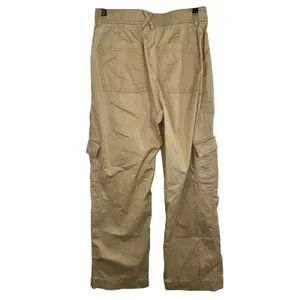 Abercrombie & Fitch Tan Beige Khaki Wide Leg Utility Cargo Pants Size 28 6 Short thumbnail 3