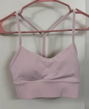 Lululemon Light Pink Strappy Sports Bra thumbnail 1