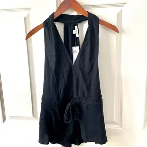 Ella Moss Gauzy rope tank black halter top thumbnail 14