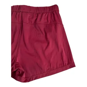 Willit Women's Red Burgundy Active Shorts Size L Pockets Elastic-Waist Sports thumbnail 5