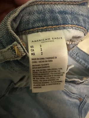 American Eagle Shorts Jean High-Rise Stretch thumbnail 3