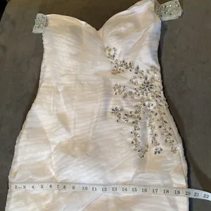 Women’s Wedding Dress with Side Design Ruffles & Corset Back Size 10 NWOT thumbnail 10