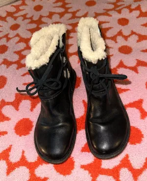 Ugg Black Leather Boots thumbnail 1