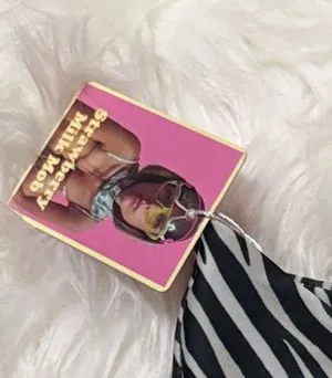 Strawberry Milk Mob Zebra Print Bikini Tube Crop Top Cut Out Strapless Swimsuit thumbnail 1