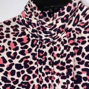 Zadig & Voltaire Rivali Print Leo White and Purple Leopard Mini‎ Dress Size Med thumbnail 4