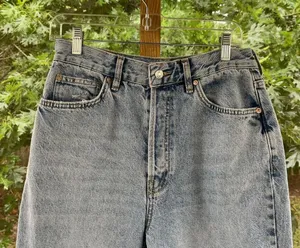 Free People We The Free Lasso Straight Leg Jeans Light Wash Size 28 thumbnail 6